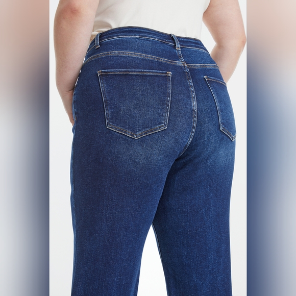 BAYEAS Full Size High Waist Cat's Whisker Wide Leg Jeans - Picture 13 of 15